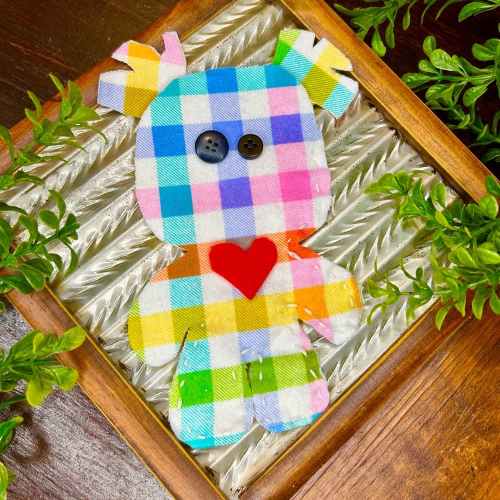 Transmute Transmutation Poppet Doll Rainbow Buffalo Check Ritual Doll